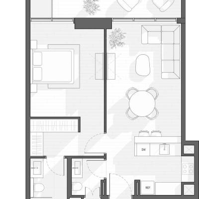 74 м² апартаменты с 1 спальней Type C, Дубай, ОАЭ