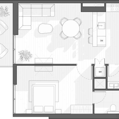 70 м² апартаменты с 1 спальней Type A, Дубай, ОАЭ